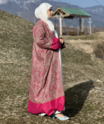 Trending Pink Pashmina Abaya Set – Premium 2 Piece Modest Layered Outfit