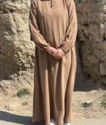 Classic Cream Abaya – Premium Daily Wear Modest Essential - Image 2