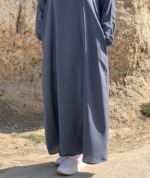 Classic Grey Abaya – Premium Daily Wear Modest Essential - Image 2