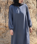 Classic Grey Abaya – Premium Daily Wear Modest Essential