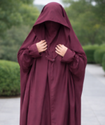 Coffee Brown Irani Jilbab – Premium Modest Full-Length Abaya - Image 2