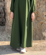 Classic Green Abaya – Premium Daily Wear Modest Essential - Image 2