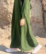 Classic Green Abaya – Premium Daily Wear Modest Essential - Image 3