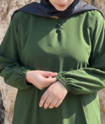 Classic Green Abaya – Premium Daily Wear Modest Essential