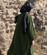 Classic Green Abaya – Premium Daily Wear Modest Essential - Image 4