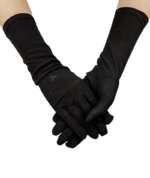Classic Black Modest Gloves – Premium Stretchable Full Coverage Handwear