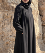 Classic Black Abaya – Premium Daily Wear Modest Essential