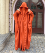 Vibrant Orange Irani Jilbab – Premium Full-Length Modest Wear