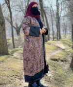 Classic Black Pashmina Abaya Set – Premium 2 Piece Layered Modest Outfit - Image 2