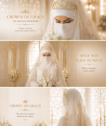 Aaruma Bridal Crown | Luxury Bridal Crown for Modest Brides - Image 5
