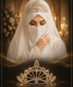 Aasma Bridal Crown | Luxury Bridal Crown for Modest Brides - Image 3