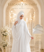 Royal Huriya Hijab Crown | Luxury Bridal Hijab Accessory