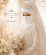 Aaruma Bridal Crown | Luxury Bridal Crown for Modest Brides - Image 4