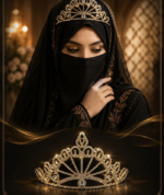 Aasma Bridal Crown | Luxury Bridal Crown for Modest Brides - Image 2