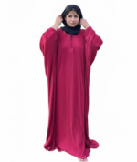 Baggy Pleated Abaya with Hijab | Premium Japanese SIA Fabric - Image 3