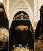 Aaruma Bridal Crown | Luxury Bridal Crown for Modest Brides - Image 2