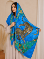 Printed Silk & Georgette Scarves – Trendy Gen-Z Modest Hijab Scarves - Image 15