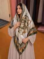 Printed Silk & Georgette Scarves – Trendy Gen-Z Modest Hijab Scarves - Image 11