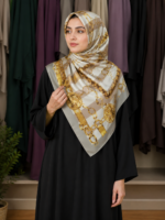 Printed Silk & Georgette Scarves – Trendy Gen-Z Modest Hijab Scarves - Image 6