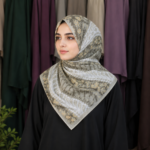 Printed Silk & Georgette Scarves – Trendy Gen-Z Modest Hijab Scarves - Image 5