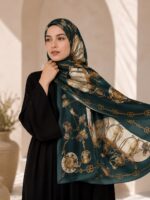 Printed Silk & Georgette Scarves – Trendy Gen-Z Modest Hijab Scarves - Image 8