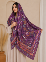 Printed Silk & Georgette Scarves – Trendy Gen-Z Modest Hijab Scarves - Image 21