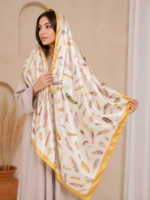 Printed Silk & Georgette Scarves – Trendy Gen-Z Modest Hijab Scarves - Image 19