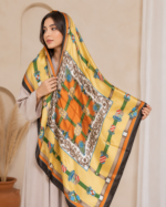 Printed Silk & Georgette Scarves – Trendy Gen-Z Modest Hijab Scarves - Image 16