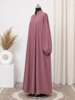 Classic pink Baggy Abaya – Premium firdous Fabric Modest Wear - Image 2