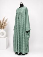 zoom baggy olive green Abaya – Modest Wear - Image 2