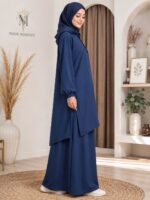 Noor Modesty Hoodie Top Set blue - Image 2