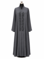 kimono handwork abaya (grey)